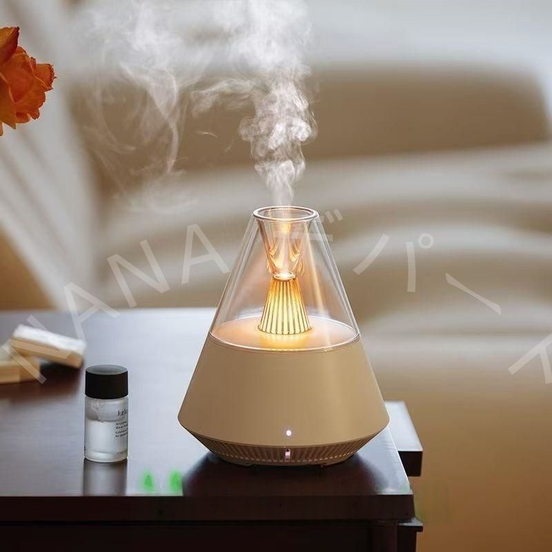 アロマ加湿器　キャンドルライト Volcanic-Flame-Aroma-Diffuser-
