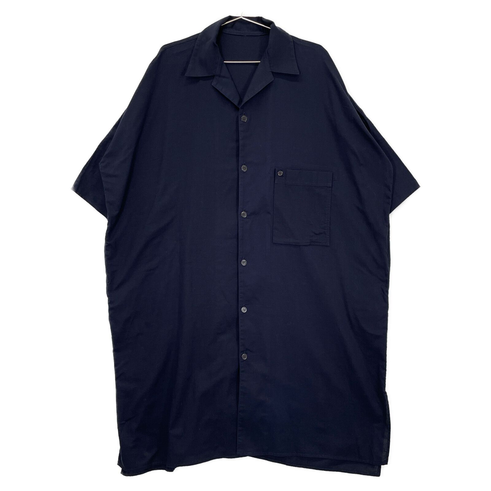 Y's ワイズ 23AW ﾈｲﾋﾞｰ COTTON THIN TWILL FRONT POCKET SHIRT