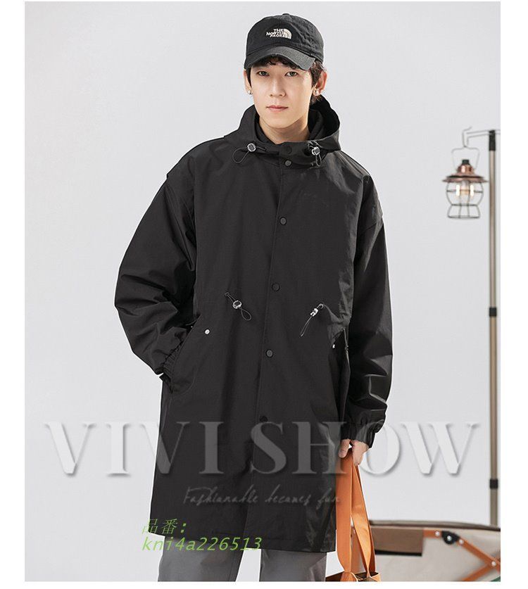 トレンチコート フード付きメンズ