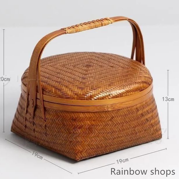 激レア！竹製 収納バスケット タイ北部民族工芸品美品！希少