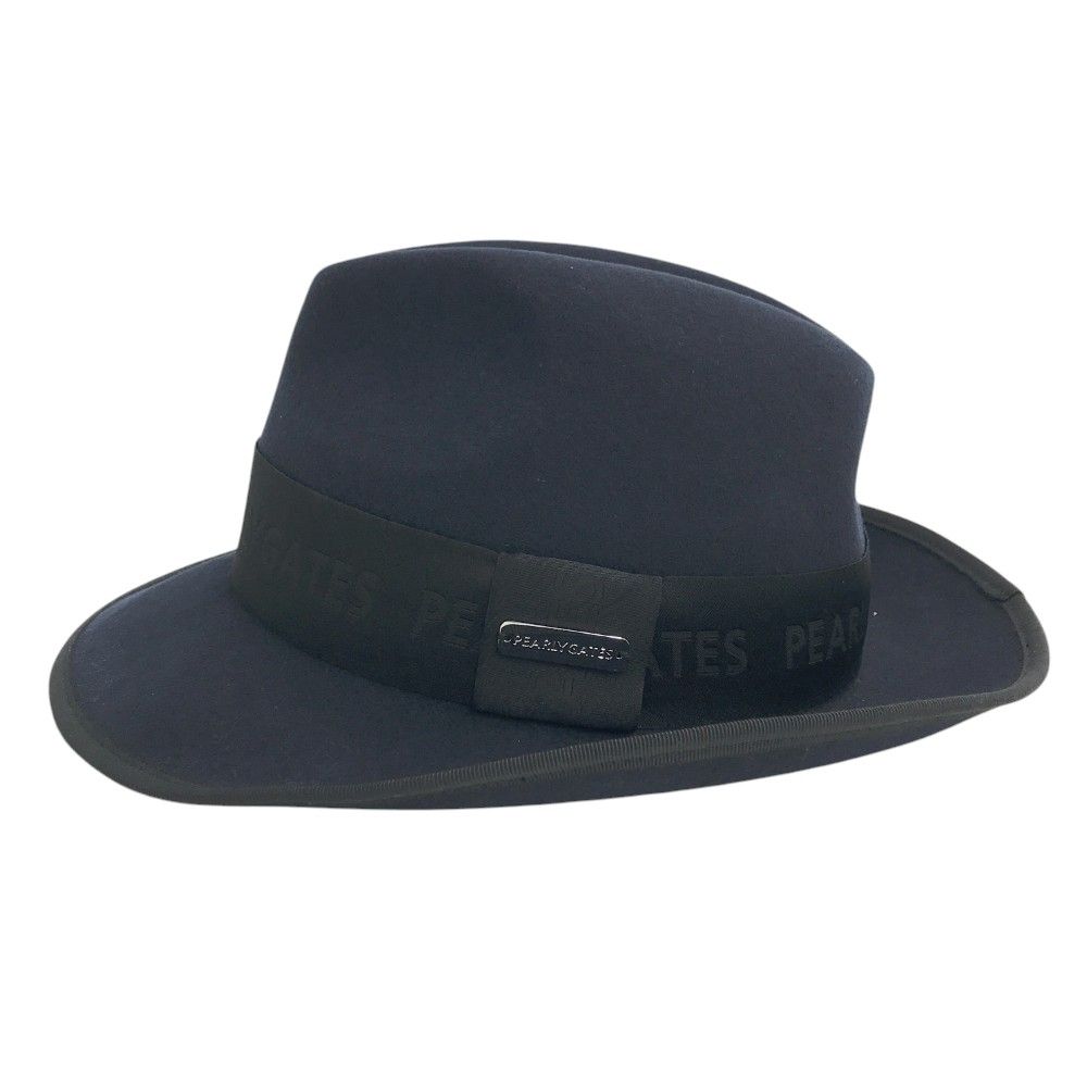 PEARLY GATES パーリーゲイツ 2025年モデル ウール 中折れハット ネイビー系 FR 240101390836 ゴルフウェア ストスト