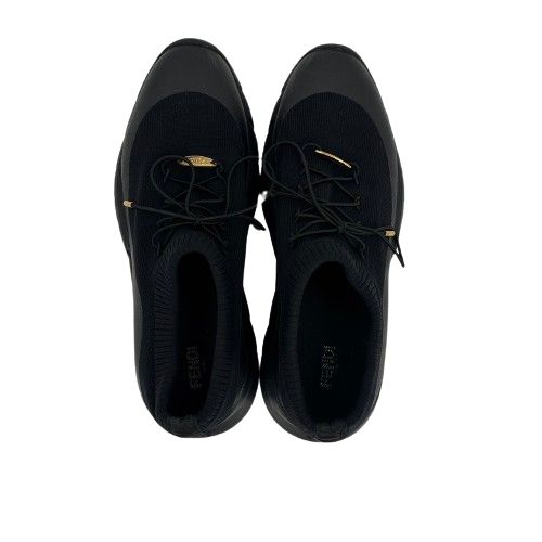 ♪ FENDI フェンディ 7E1271 ニットスニーカー ブラック US8 26cm 