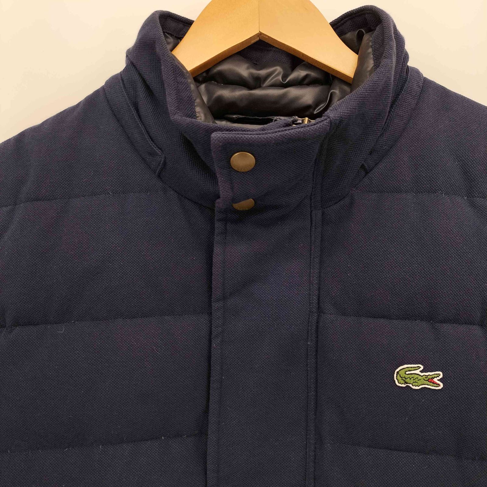 ラコステ LACOSTE Cotton Pique Hoodie Down JKT  コットン ピケ フーディ ダウン ジャケット メンズ  50/4