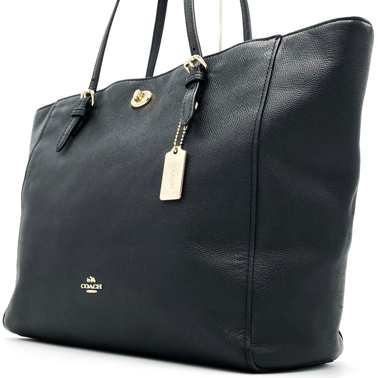 ✨良品✨ COACH コーチ トートバッグ ハンドバッグ ターンロック 馬車 