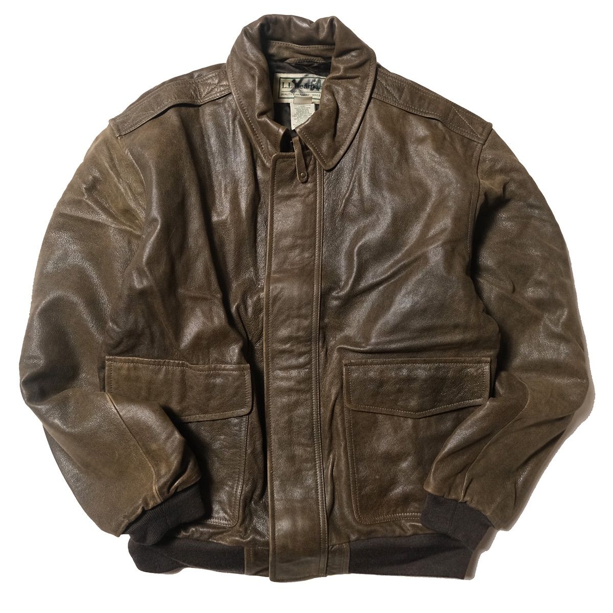 Llbean A-2 フライトジャケット vintage 80's “L.L.Bean” A-2 Leather Flight Jacket USA製 80年代