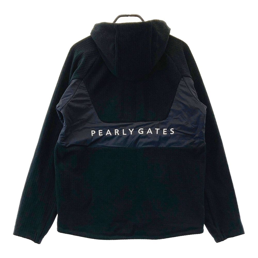 サイズ：6 PEARLY GATES パーリーゲイツ  切替 ジップパーカー  ブラック系 [240101481782] ゴルフウェア メンズ ストスト サイズ：6 PEARLY GATES パーリーゲイツ 切替 ジップパーカー