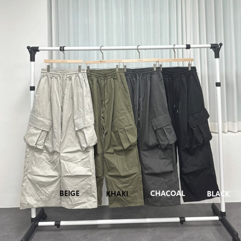 [COSYHARU公式]unbalance cargo balloon nylon pants unbalance cargo balloon nylon pants - COSYHARU | 60% - Asian