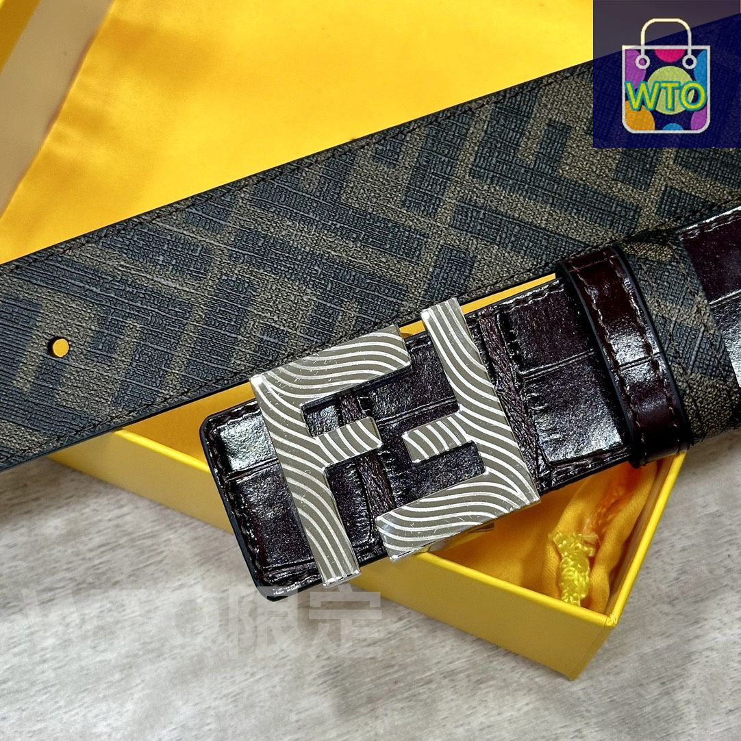 FENDIカジュアルベルト フェンディ FENDI メンズ ベルト 小物 ロゴ リバーシブル着用可