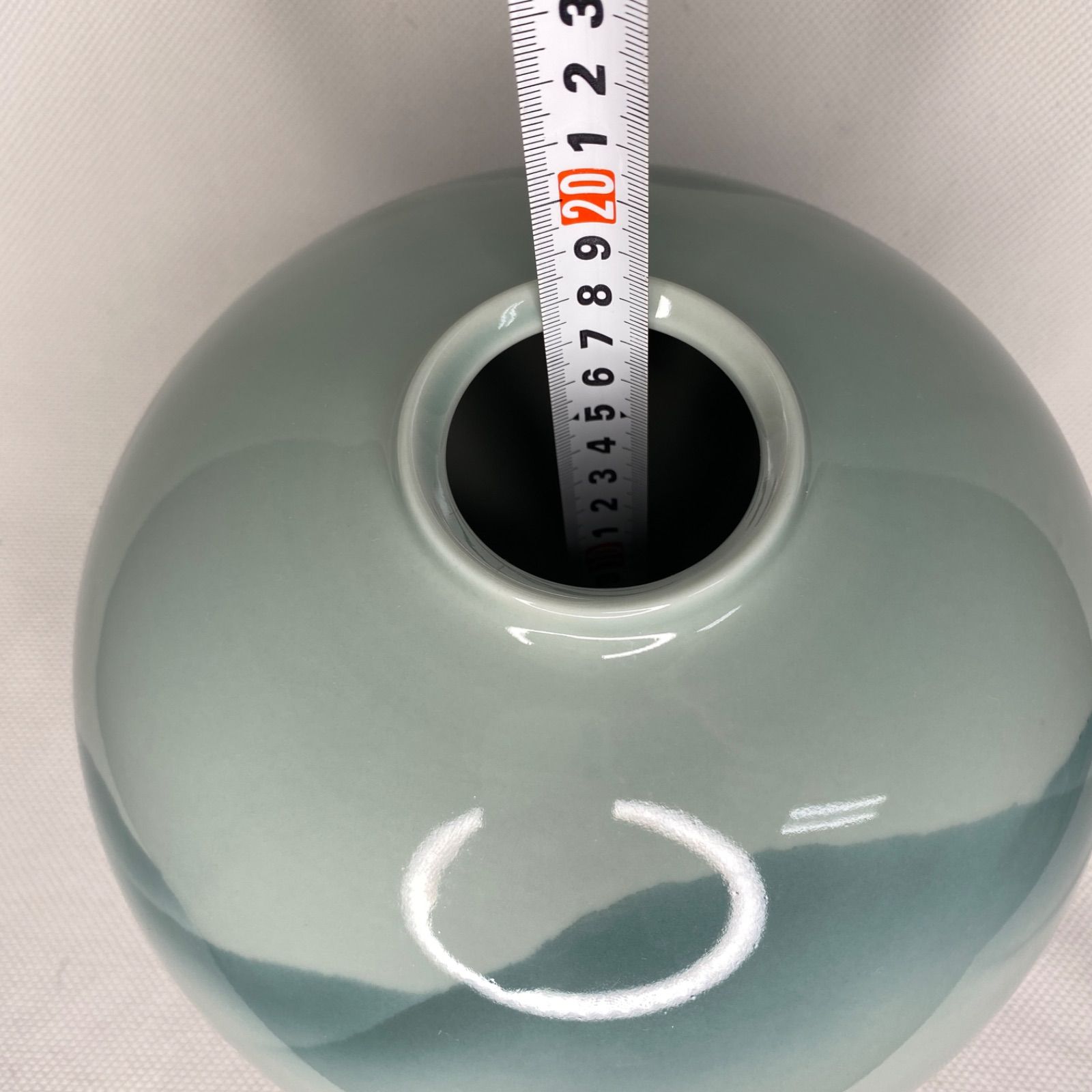 九谷焼 骨董・民芸品 山上義正 九谷義正 花瓶 花器 椿 ツバキ 箱有