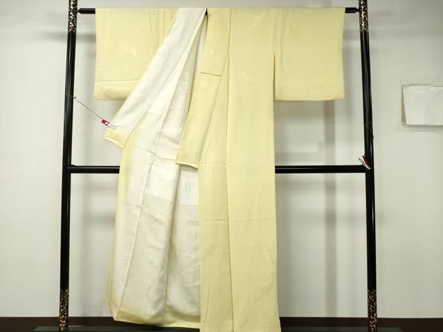 平和屋着物○上質な色無地 裏葉柳色 正絹 逸品 未使用 CAAW7636yc