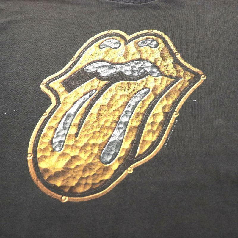 Rolling Stones ローリングストーン ゴールドタン Tシャツ 90s ローリングストーンズ XL 1997 ゴールドタン ブリッジストゥ