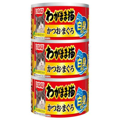 いなば わがまま猫 白身のせ かつお まぐろ 140g×3缶 1ケース54缶