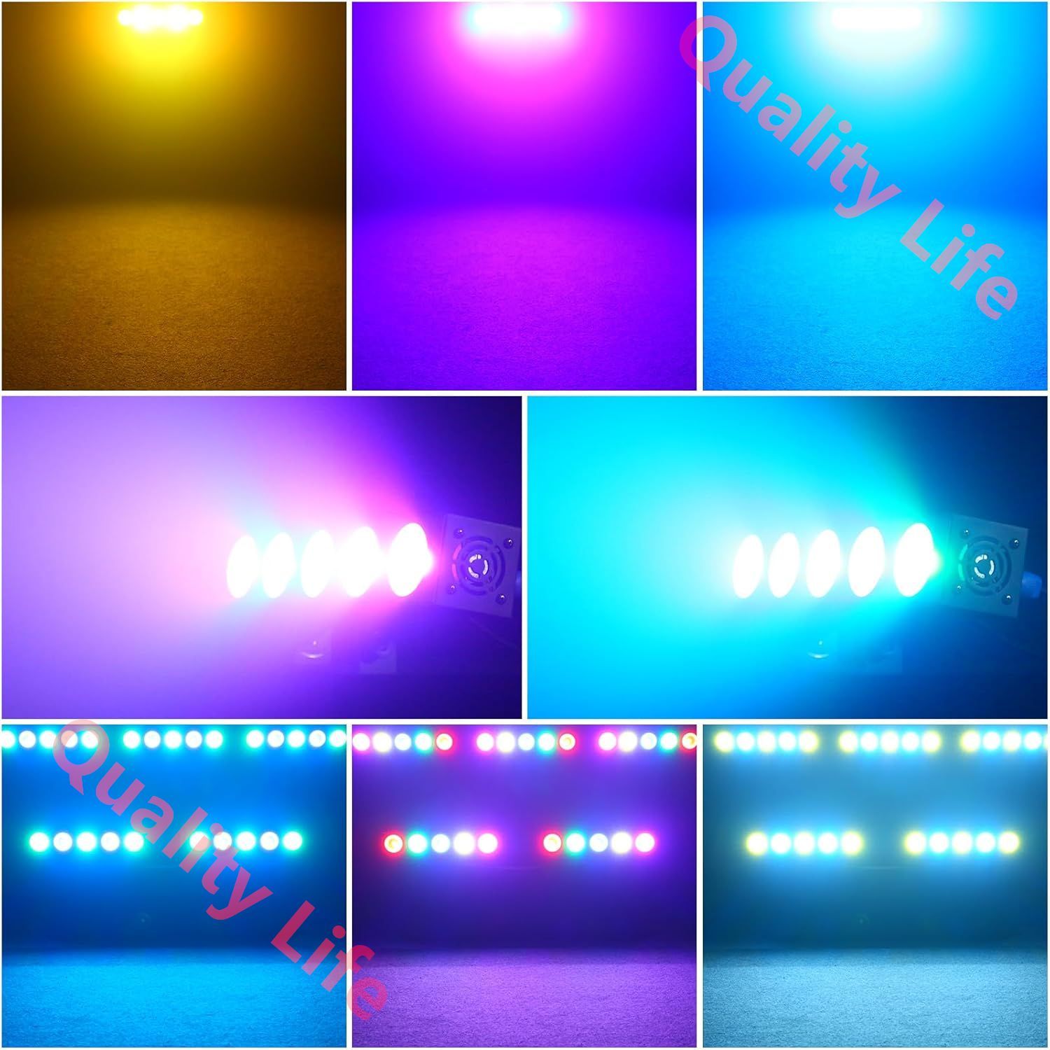 60W ステージライト 舞台照明 5 LED 4 in 1 RGBWウォッシュライト COB ステージライト パーティーライト DMX512 - 音声制御モード DJ ライトストリップ ディスコ 結婚式 屋内 屋外 DJ に最適 47.2 8 8.2cm NEXPOTALLINN_EU