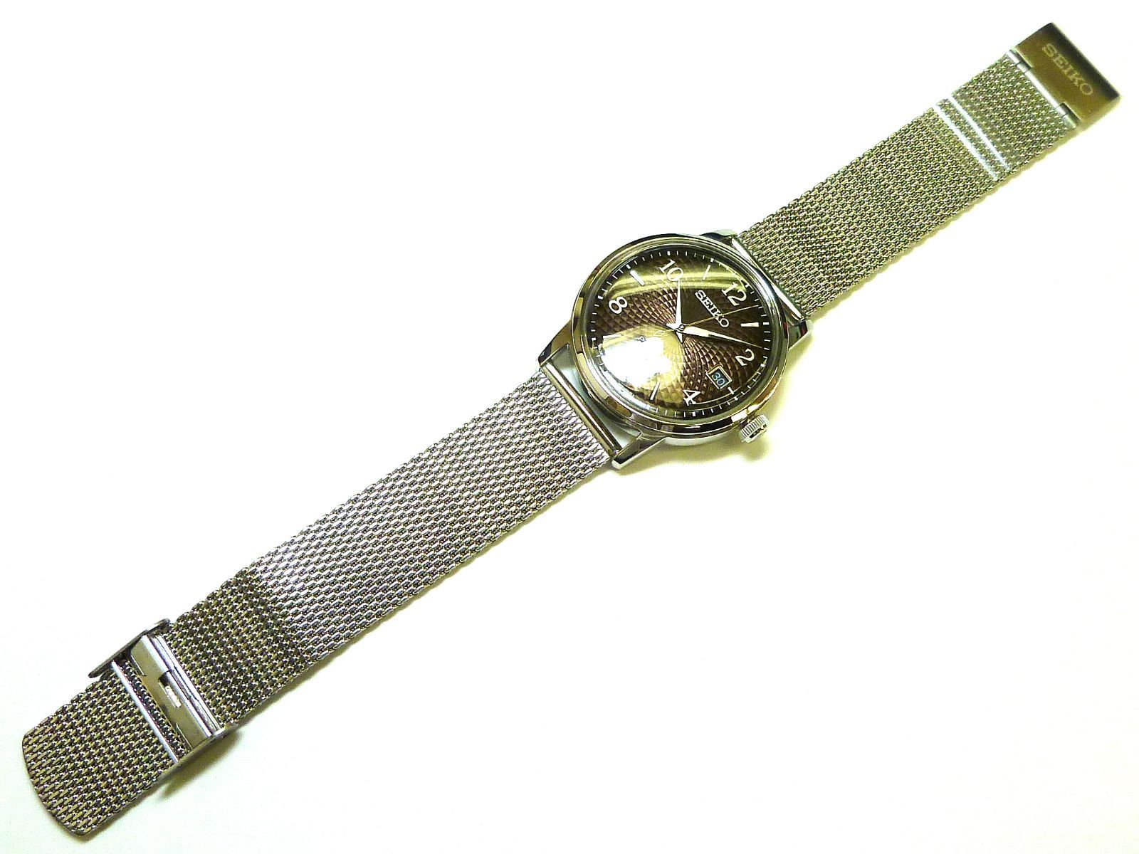 セイコー プレザージュ ベーシックライン 自動巻腕時計 SARY179 送料