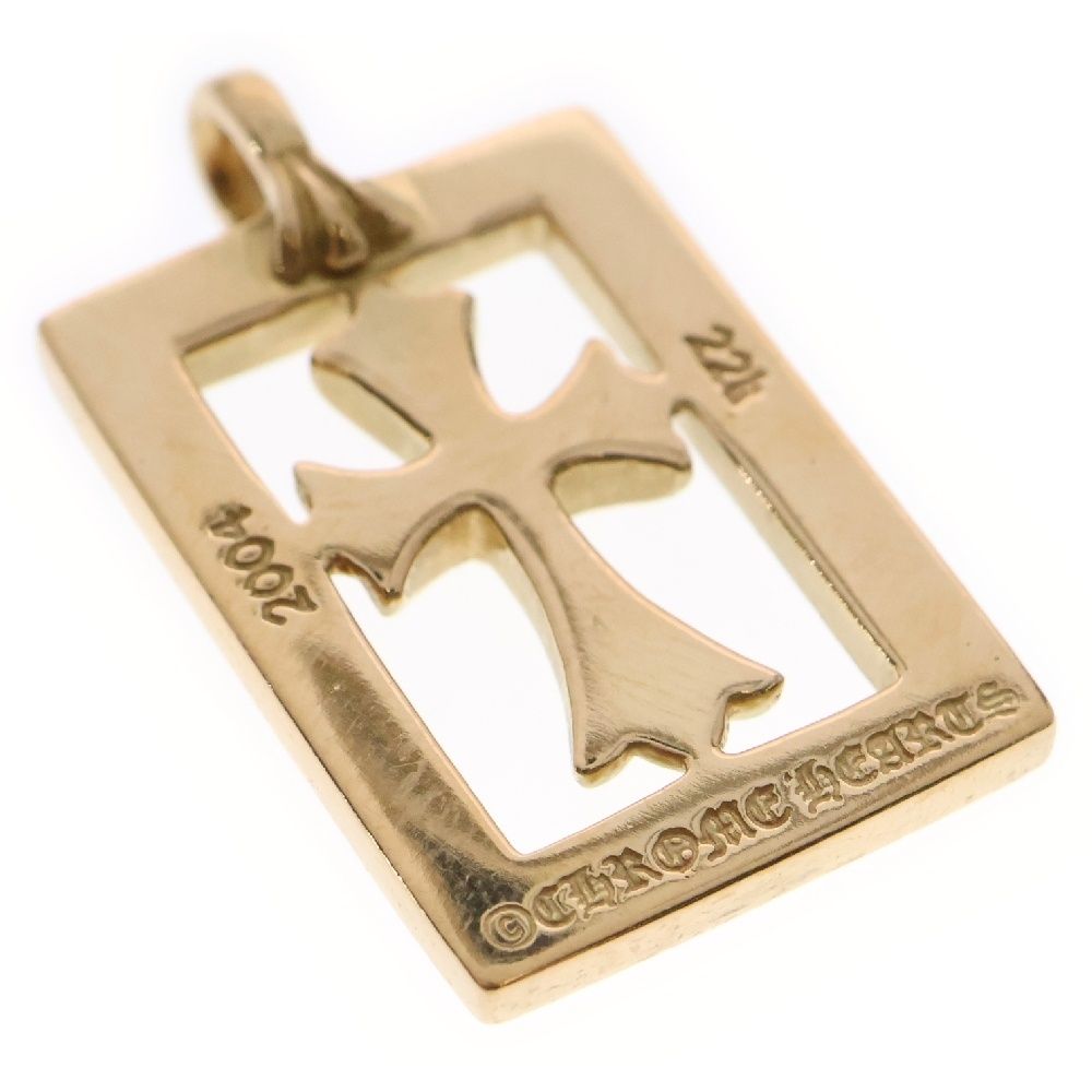 未使用　クロムハーツ　大クロストップ　20g 22k CHROME HEARTS (クロムハーツ) 22K FRMD OPN BBYFAT P/D 22K