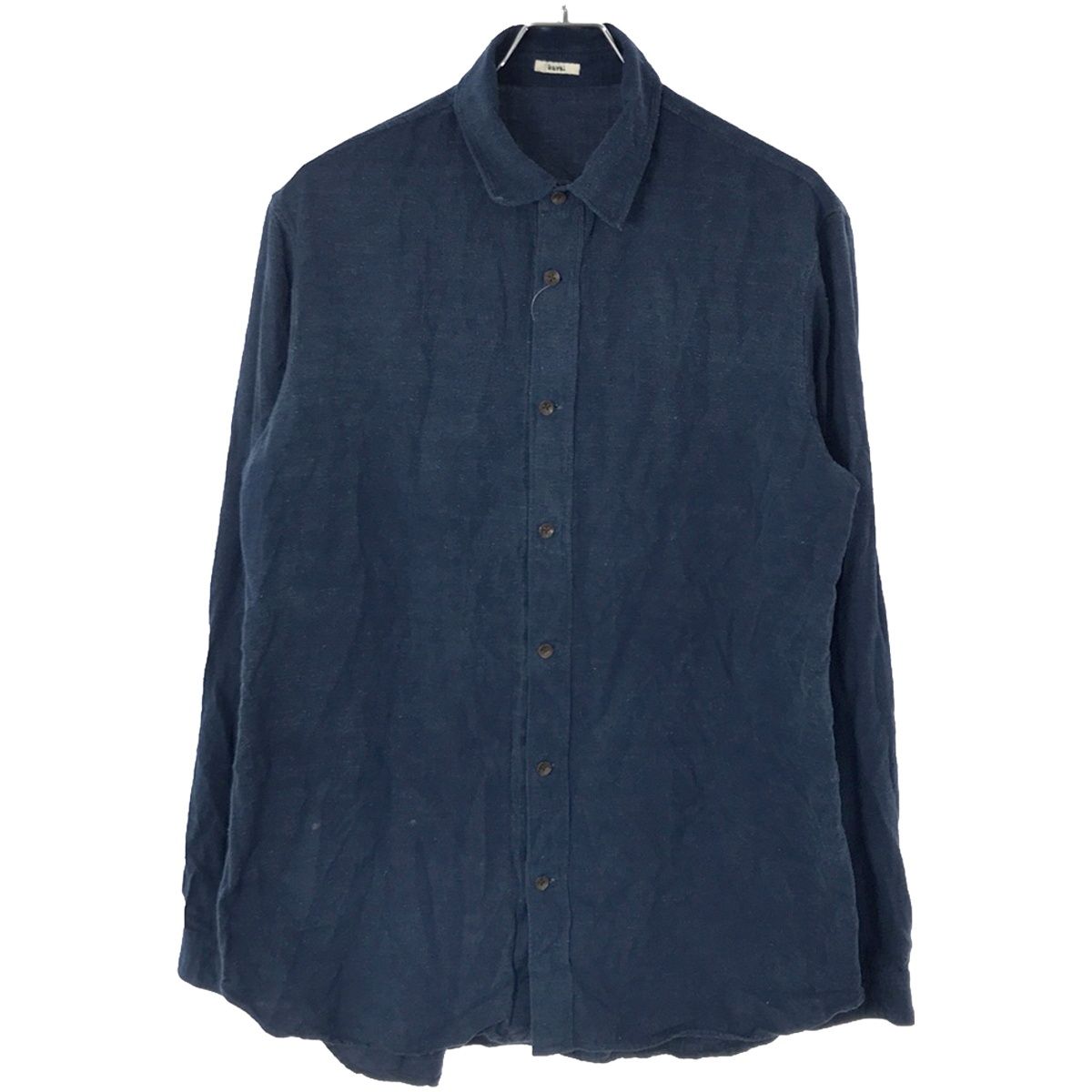 kaval カヴァル Silk Cotton Basic Shirt シルクコットンベーシックシャツ インディゴ L - メルカリ