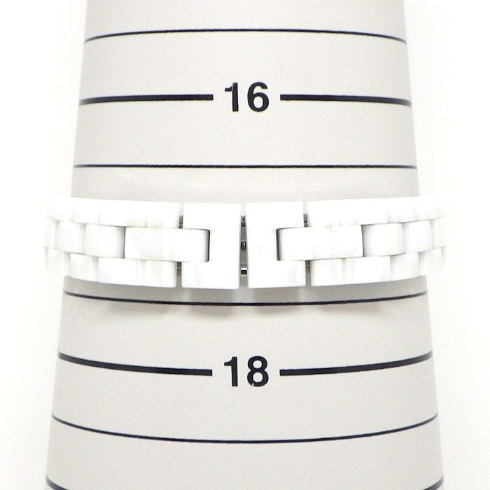 シャネル CHANEL 腕時計 J12 H3243 ピンクサファイアベゼル 8ポイント ダイヤインデックス ホワイトシェル文字盤 ホワイト セラミック 白 SS クオーツアナログ 【中古】 CHANEL - シャネル CHANEL 腕時計 J12 H3243 ピンクサファイア ベゼル
