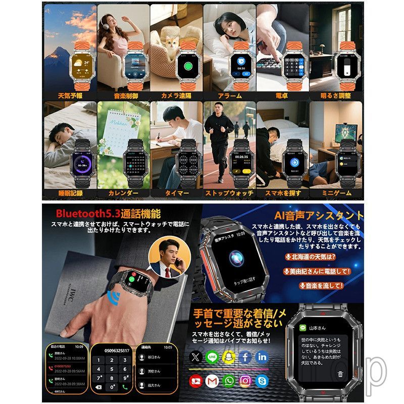 2.01インチ大画面