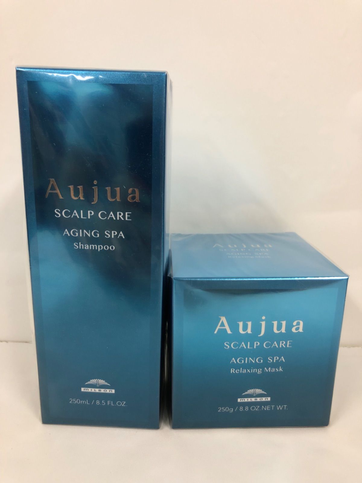 R810 オージュア Aujua  AS シャンプーv 250ml、AS リラクシングマスクv(頭皮用トリートメント) 250g  2点セット