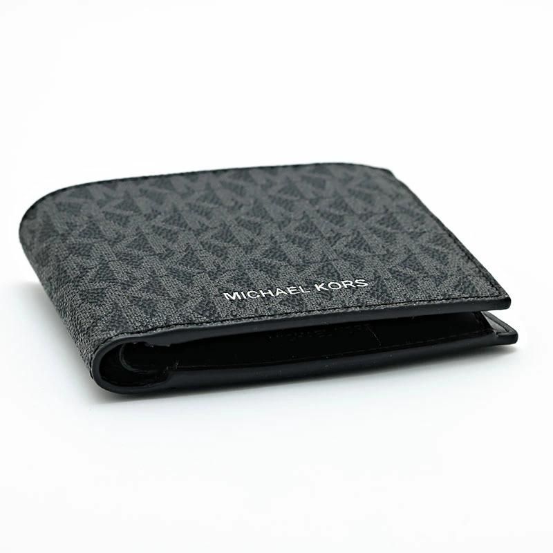  MICHAEL KORS -BK 二つ折り財布 メンズ レディース ブラック 並行輸入品 二つ折り財布 折り財布