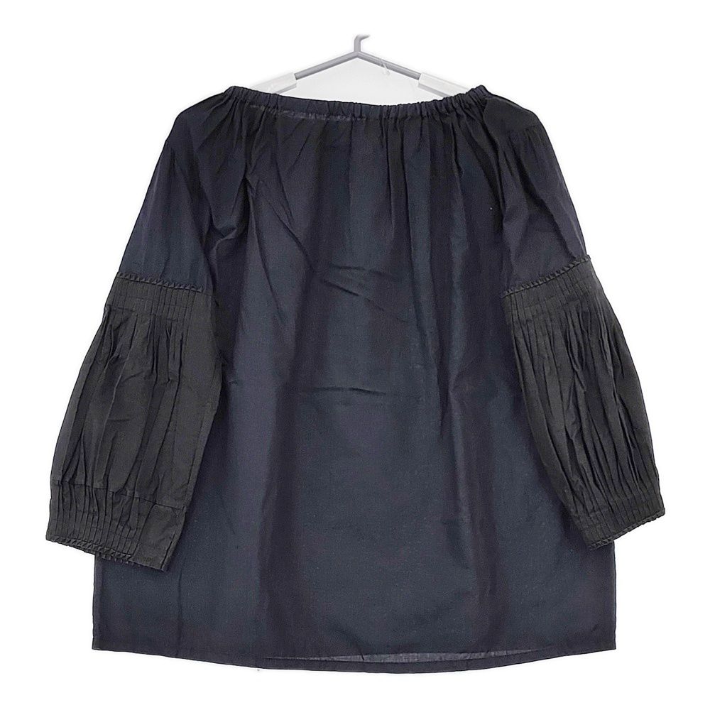 dosa mary ellen mark blouse サイズ2 ピンタック 切替 ブラウス シャツ ネイビー ブラック レディース ドーサ【中古】5-0710M♪ dosa mary ellen mark blouse サイズ2 ピンタック 切替 ブラウス