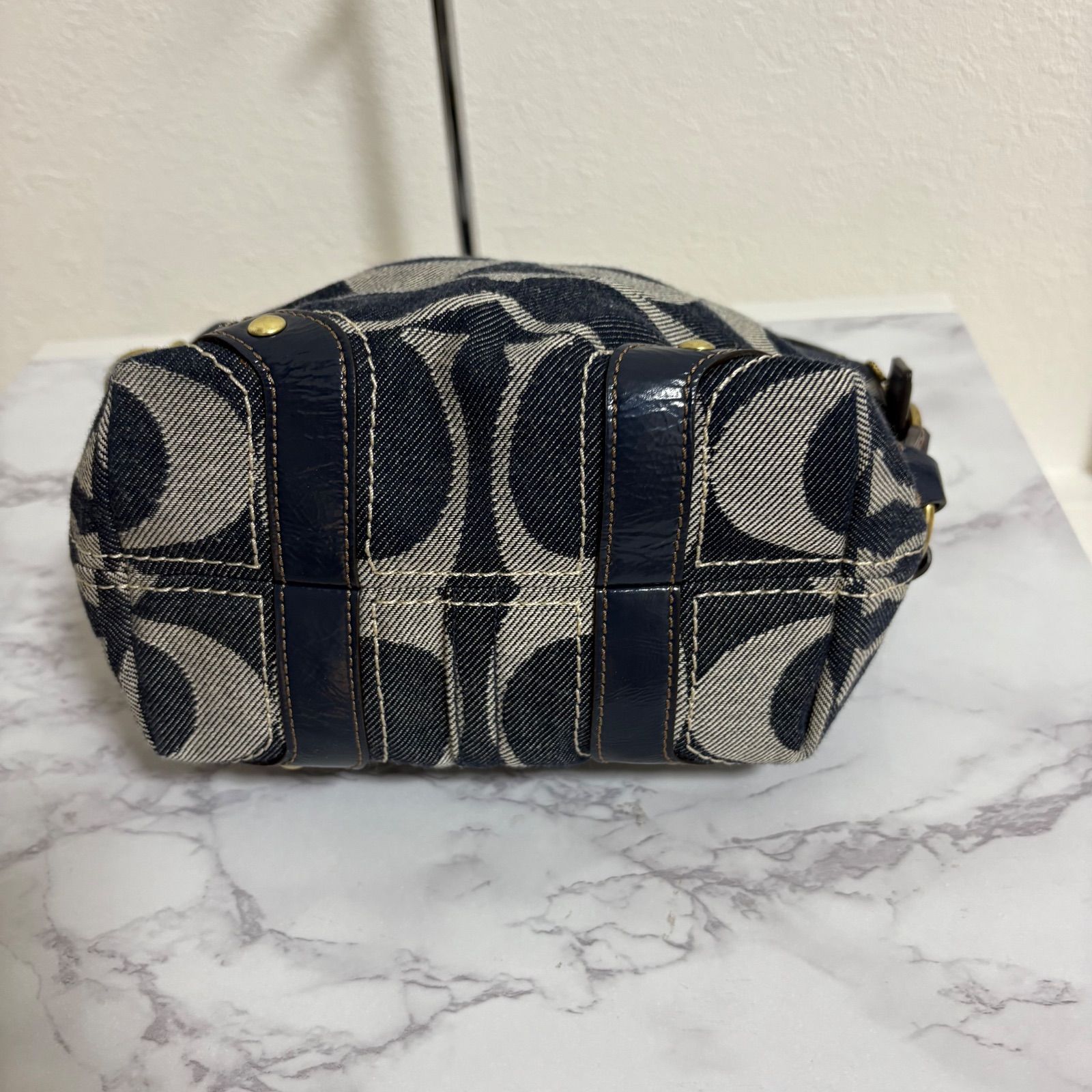 極美品 Coach Soho signature denim Shoulder bag コーチ シグネチャー