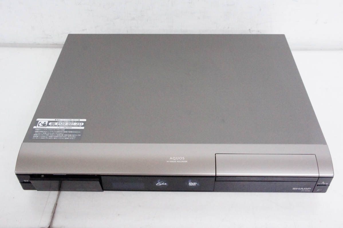 SHARP 「DV-AC82」地上/CS/BS DVDレコーダー 中古動作品！在庫SALE！整備済み 2010年 ◉動作品◉シャープAQUOS≪DV∶ACW82≫◇Wチューナー搭載☆付属品あり