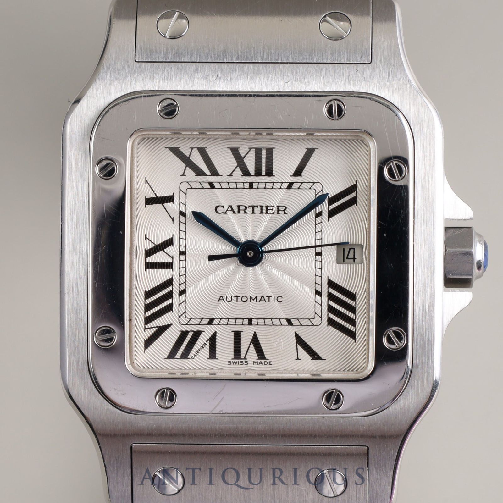 CARTIER カルティエ SANTOS GALBEE サントスガルベLM 2319 自動巻き SS SS シルバーギョーシェ文字盤