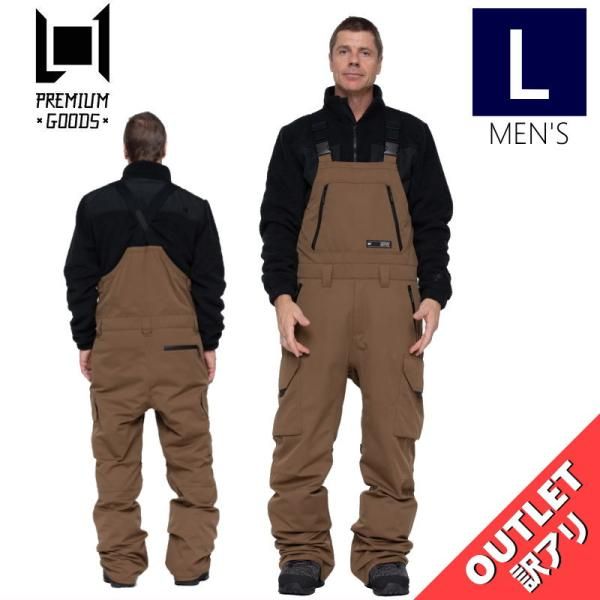 【アウトレット】23-24 L1 SENTINAL BIB PNT COFFEE Lサイズ メンズ スノーボード スキー スノボウェア パンツ 型落ち 