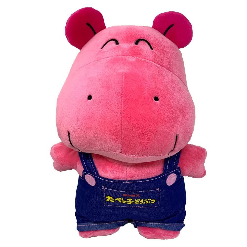 オーバーオールがとっても可愛い たべっ子どうぶつ オーバーオール BIG ぬいぐるみ 約34×18cm (かば)
