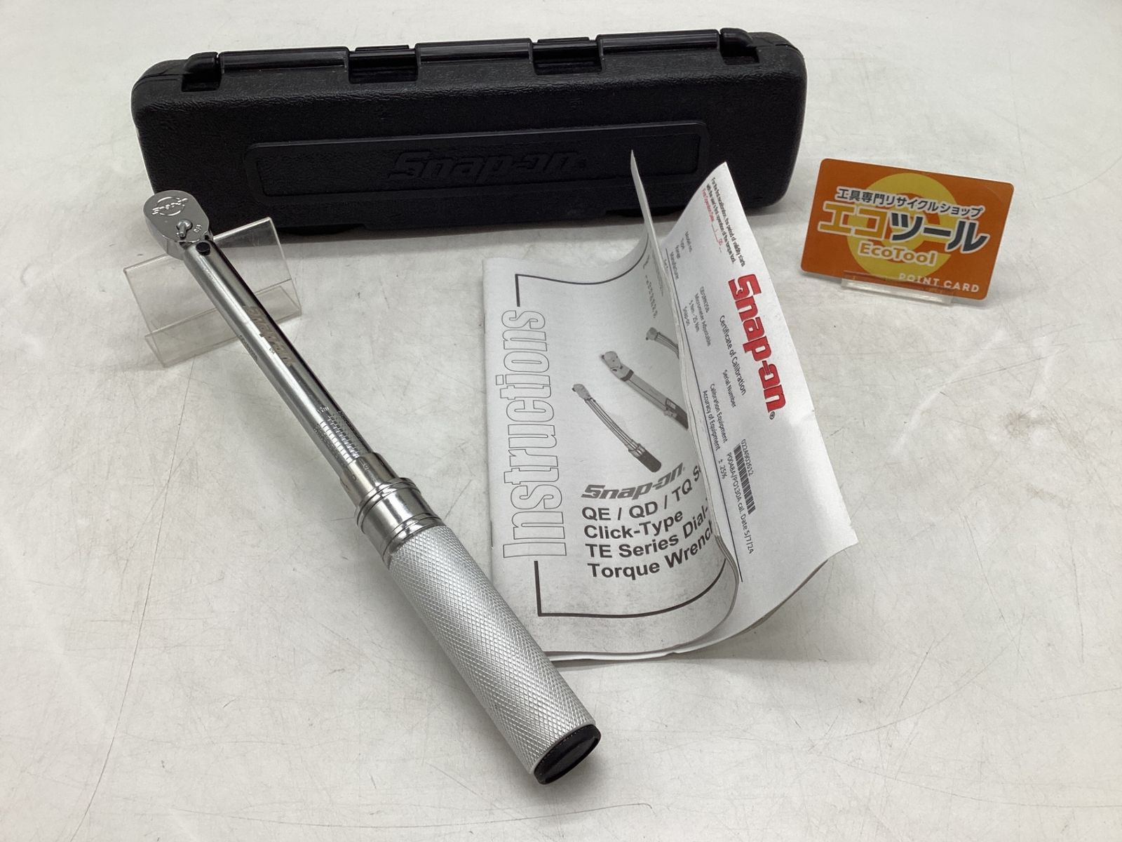 Snap-on|スナップオン 1|4 プリセットトルクレンチ QD1RN25B 5～25N m IT1ARSZJCP2A エコツール豊田インター店 M01