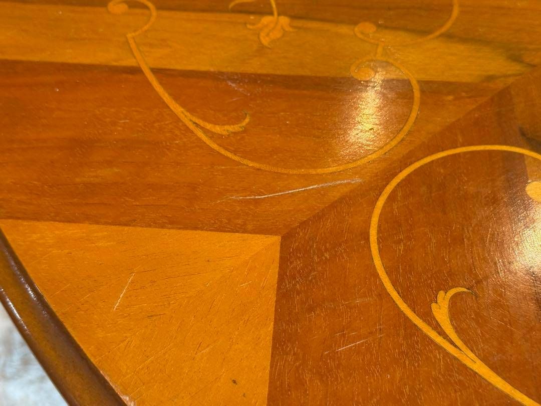 希少 象嵌 丸テーブル センターテーブル ラウンドテーブル