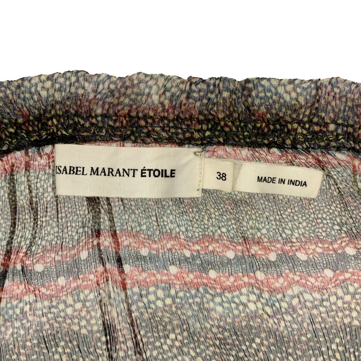 ISABEL MARANT ETOILE / イザベルマランエトワール | シルク 総柄 ヘンリーネック プルオーバーブラウス | 38 | マルチカラー | レディース ISABEL MARANT ETOILE / イザベルマランエトワール | シルク 総柄
