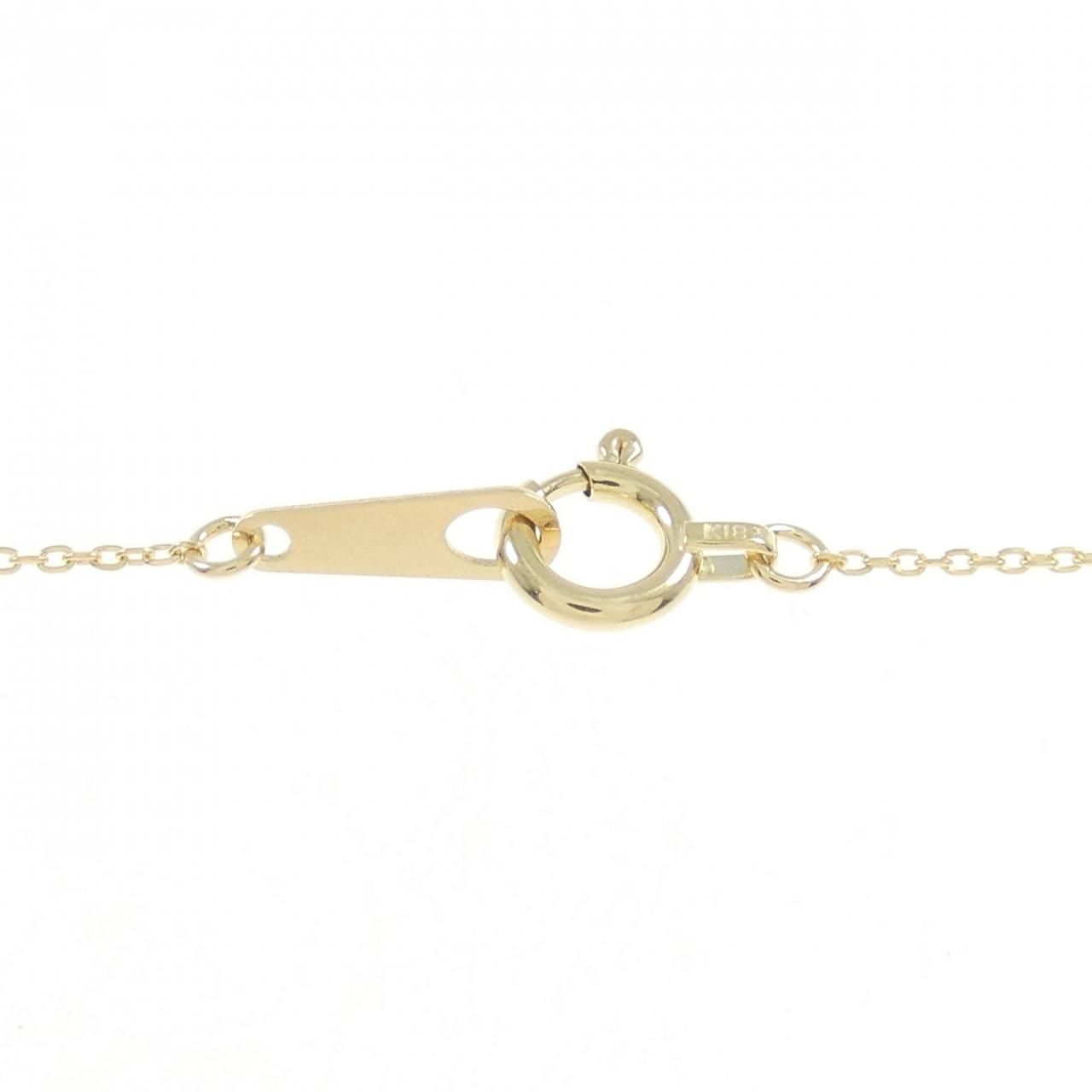 K18YG ソリティア ダイヤモンド ネックレス 0.157CT - メルカリ 