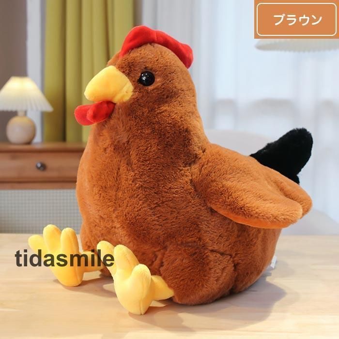 おんどり　ぬいぐるみ　雑誌 ぬいぐるみ 鶏 ニワトリ おんどり 抱き枕 動物 リアル 肌触り