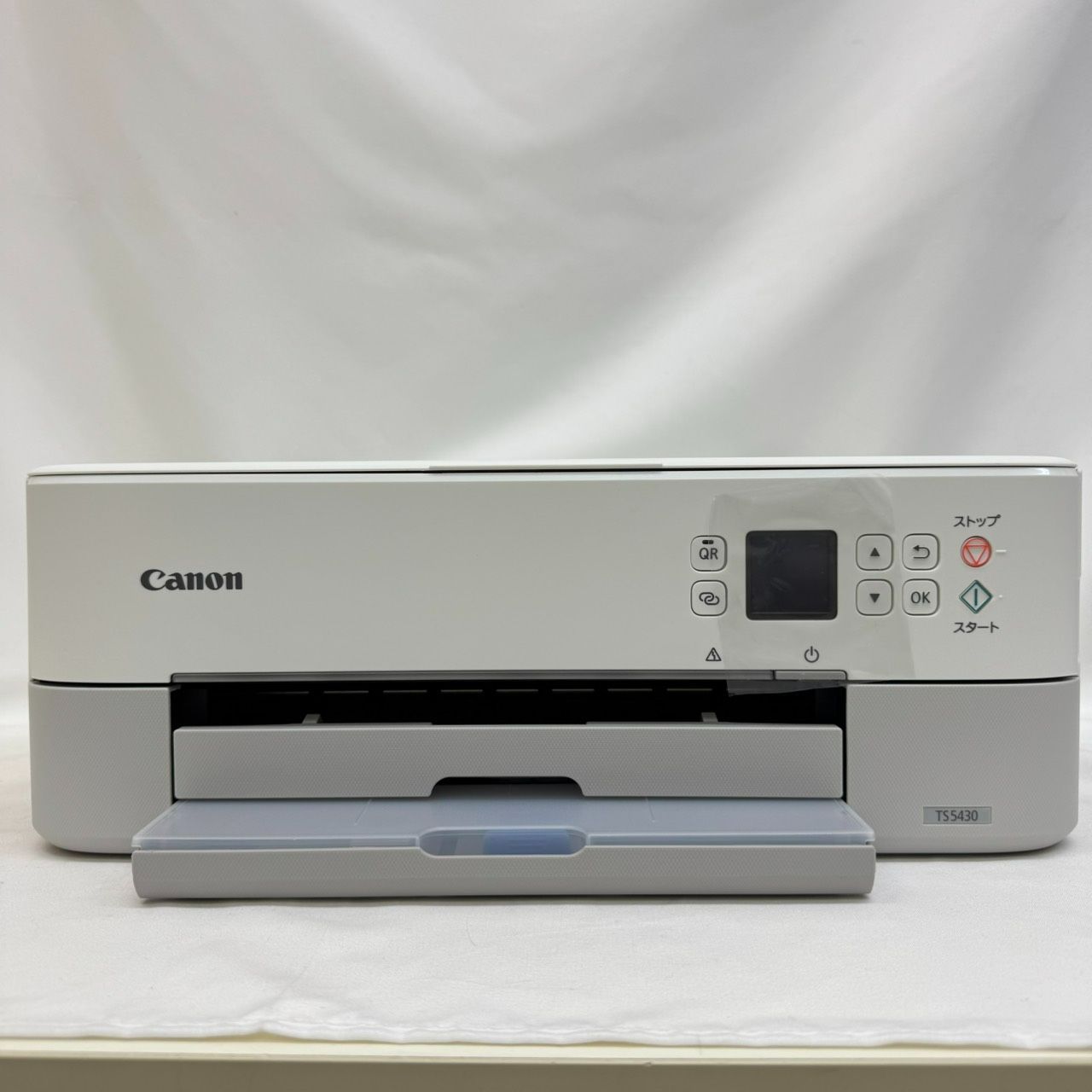 K 通電 済 キャノン Canon プリンター A4インクジェット複合機 PIXUS TS5330 ホワイト 説明書付き