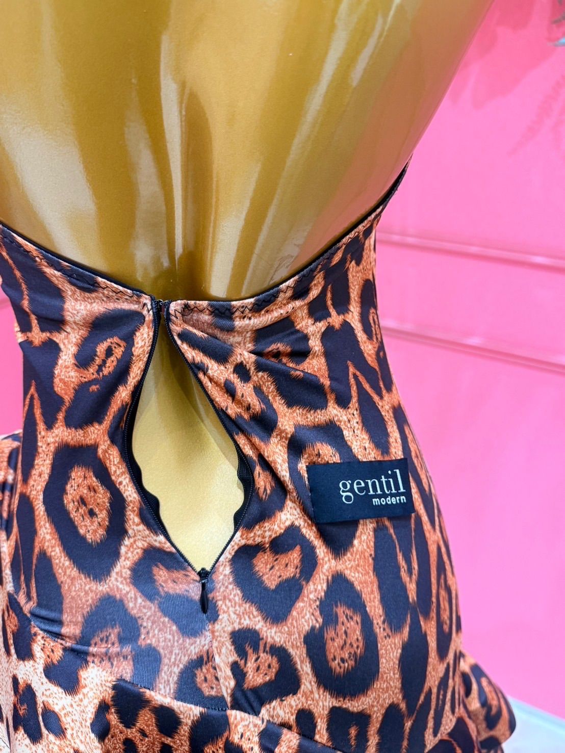 社交ダンス gentil ジャンティ modern アニマル柄 ワンピース