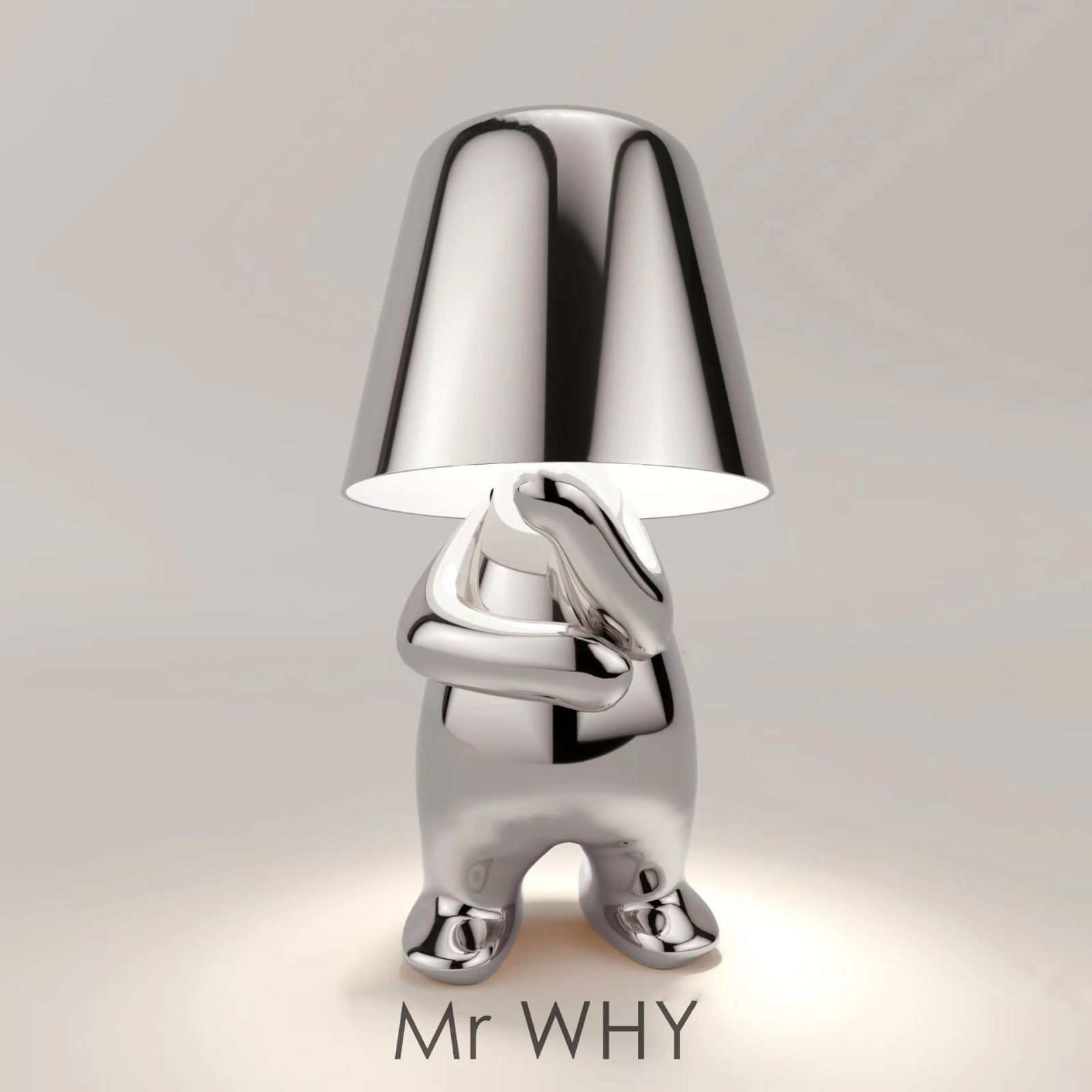 タッチセンサーライト シルバー E Mr.WHY USB充電 LED タッチ