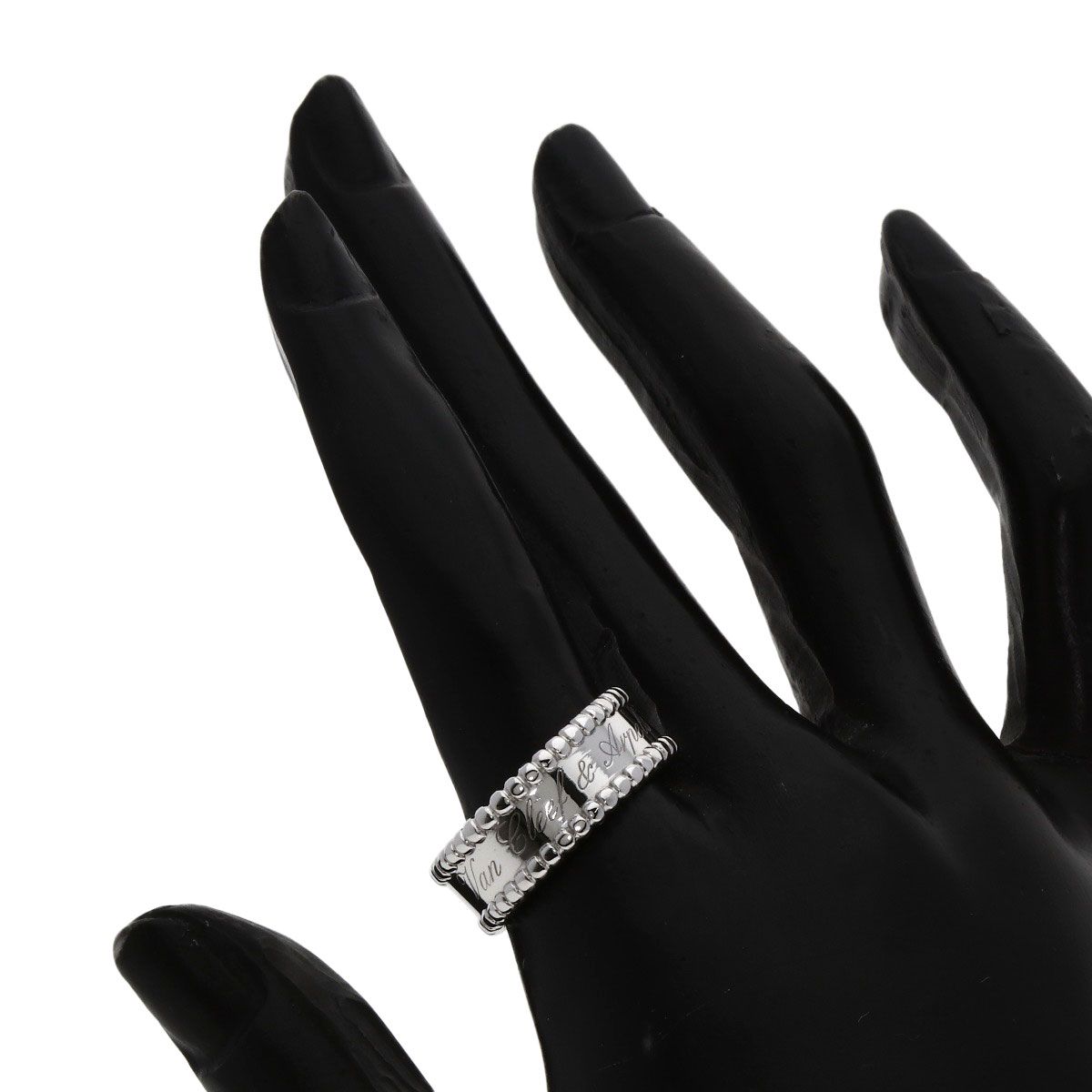 Van Cleef - Arpels ヴァンクリーフ＆アーペル ペルレ シニアチュール 57 リング 指輪 K18WG レディース FORTGASGNV_COM_BR