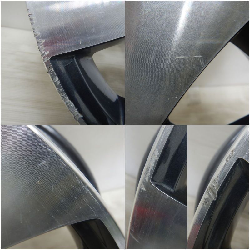 スズキ純正、15、ブラポリ （ワゴンＲ、アルト他）＋中古タイヤ４本、165/55R15 : 15インチ R50 5J+45 4H-100 1本 ブラック ホイール