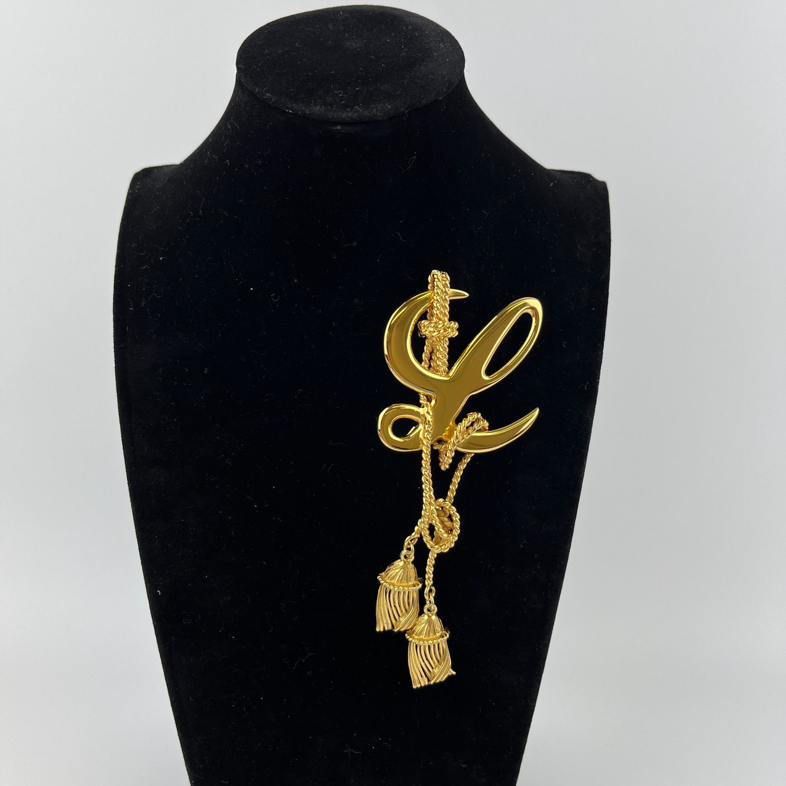 LOEWE ロエベ アナグラム プローチ ゴールド ヴィンテージ レディース HIBUOCHI VINTAGE