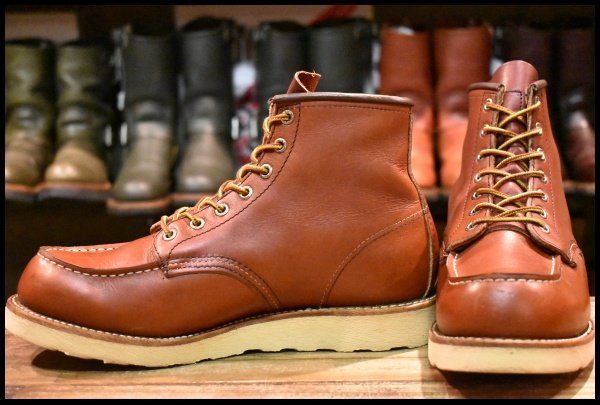 【8.5E 良品 07年】レッドウィング 8875 アイリッシュセッター 赤茶 オロラセット モックトゥ レースアップ ブーツ redwing HOPESMORE【EL530】