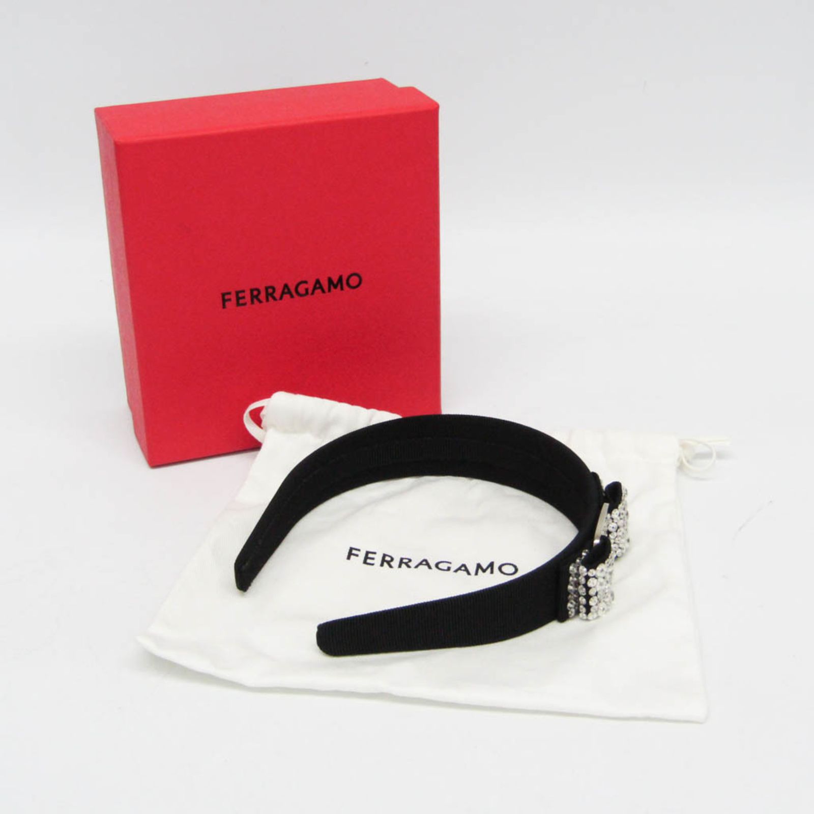 フェラガモ　カチューシャ　ラインストーン サルヴァトーレ・フェラガモ(Salvatore Ferragamo) ヴァラ