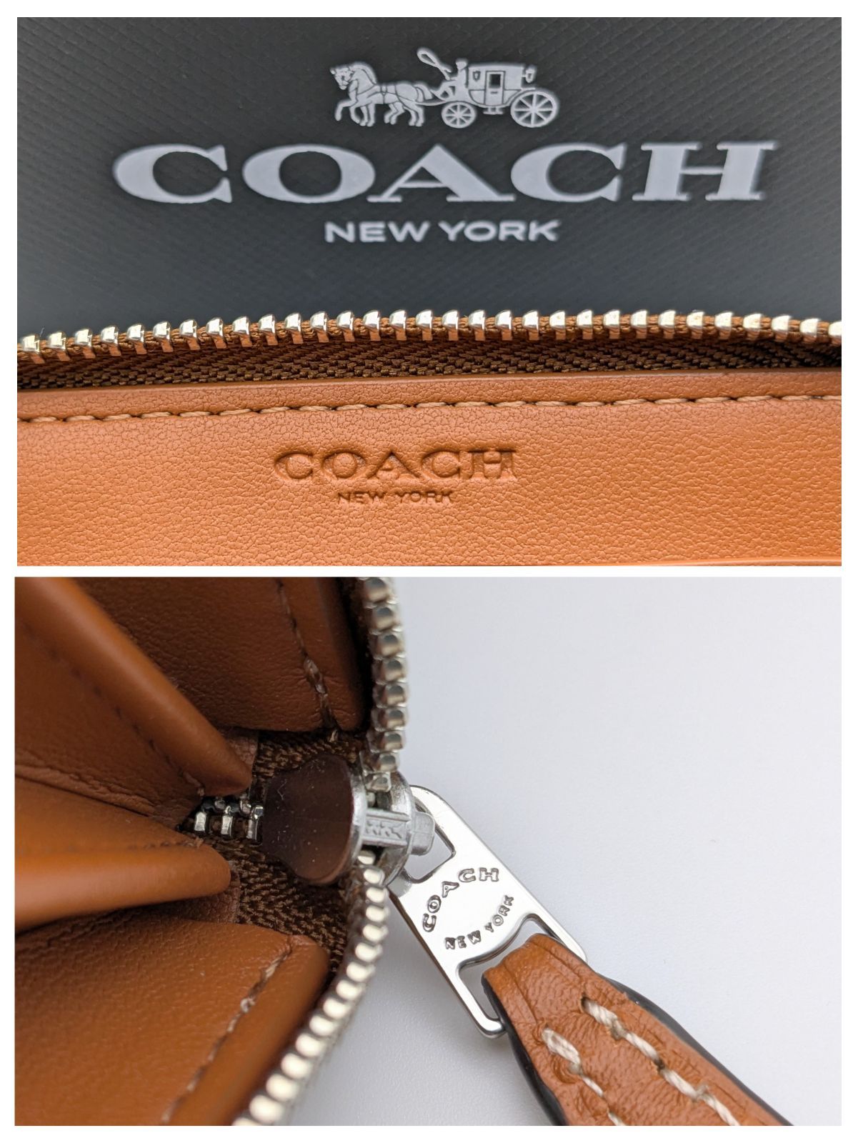 COACH エッセンシャル スモール ジップ アラウンド カード