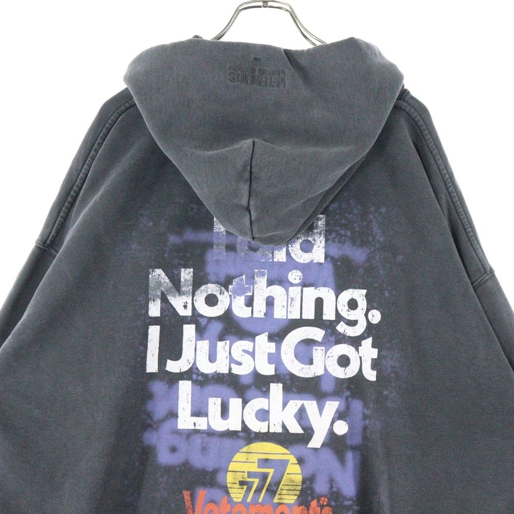 VETEMENTS (ヴェトモン) 22AW I Got Lucky Hoodie UA53HD445B 