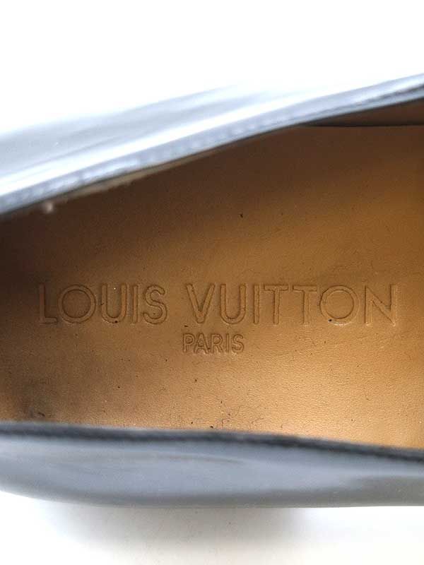 LOUIS VUITTON ルイヴィトン パテントレザー スリッポンシューズ