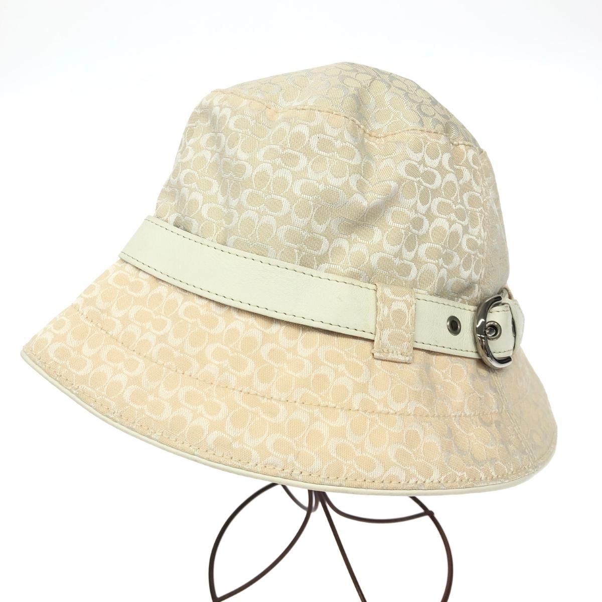 COACH コーチ バケットハット 帽子 P/S アイボリー キャンバス COACH コーチ バケットハット 帽子 P/S アイボリー キャンバス