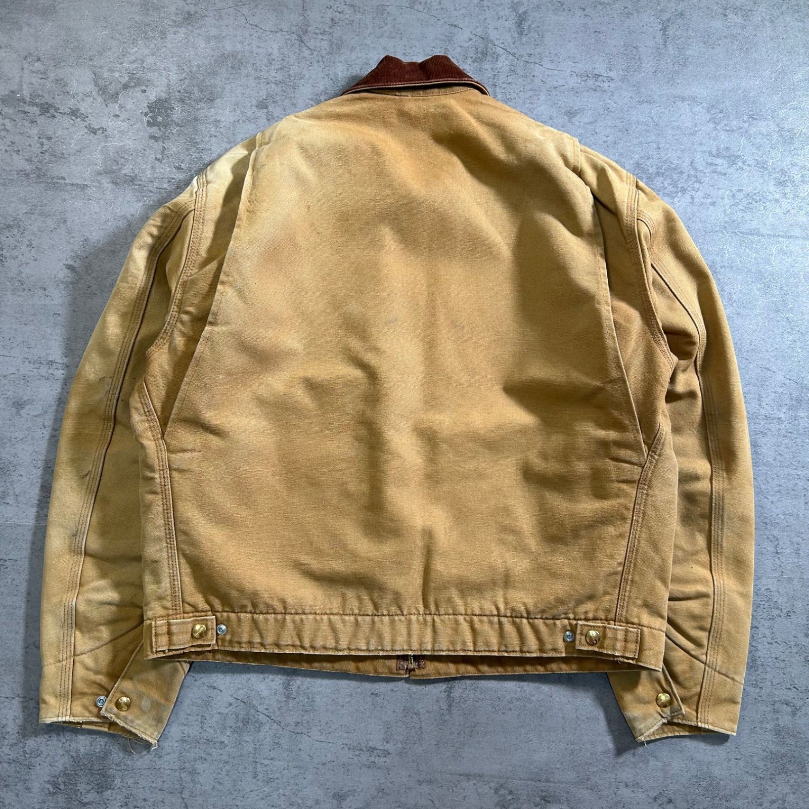 鬼フェード carhartt デトロイトジャケット ブラウン 送料無料 軽量 裏地なし フェードブラウン カーハート デトロイト
