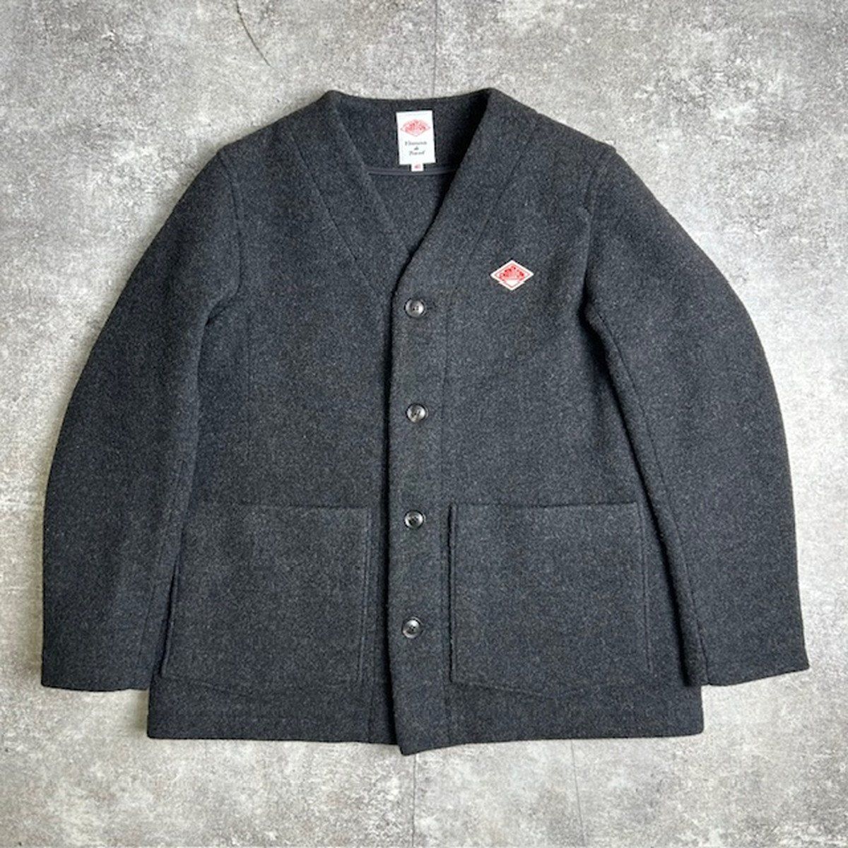 DANTON ダントン ウールモッサノーカラージャケット 40 シングル