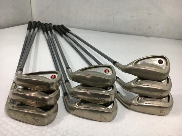 返品OK 【中古ゴルフクラブ】(9本セット)プロギア プレミアムレッドTR